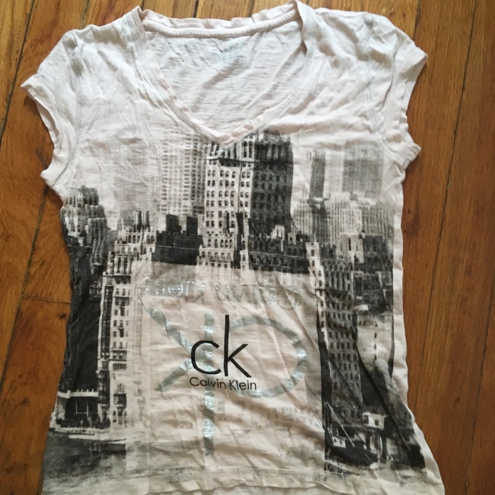Calvin Klein Perfect Fit Tee- Pale Pink